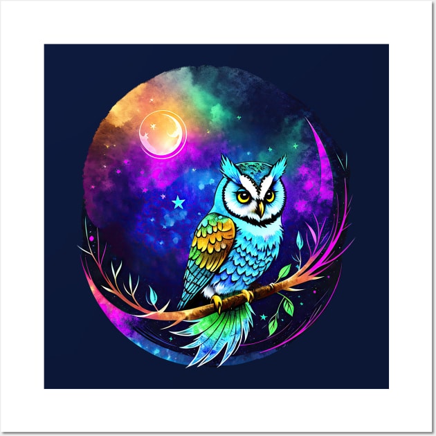 Moonlight Owl 1 Wall Art by Alpenglow Workshop